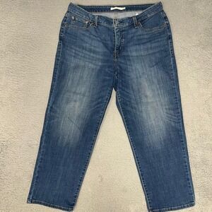Levi's Boyfriend Jeans Women's Size 16W (36x26) Blue Faded Denim Mid Rise Pants